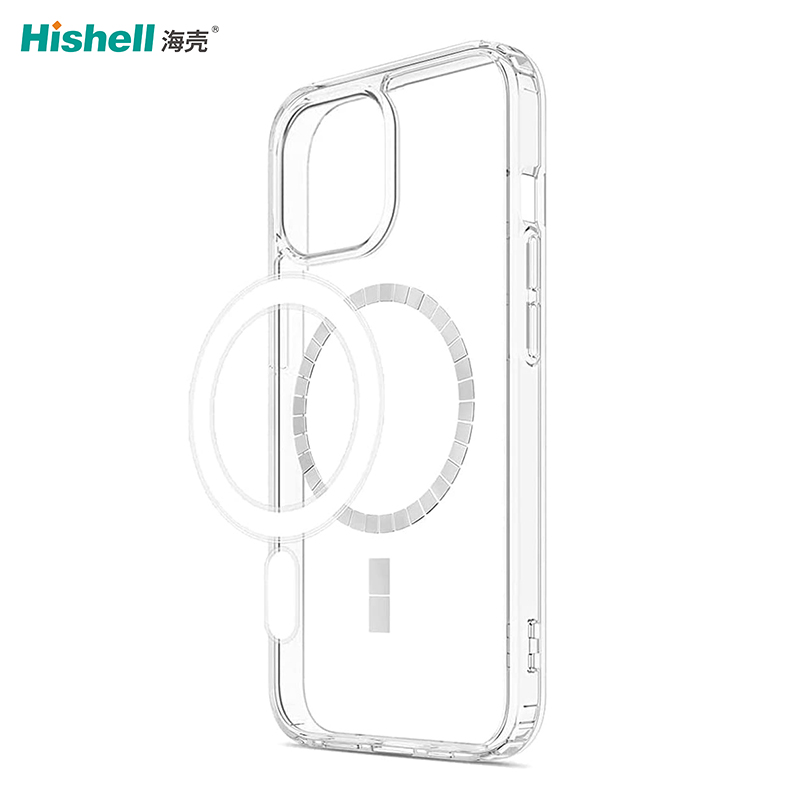 iPhone 14 Pro Mobile Phone Cases Clear Transparent Hard PC Magsafe Anti Yellow Cell Phone Cover