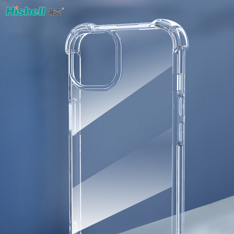 iPhone 14 Plus Mobile Phone Cases Anti-UV TPU Four Corner Shockproof Transparent OEM Cell Phone Cover