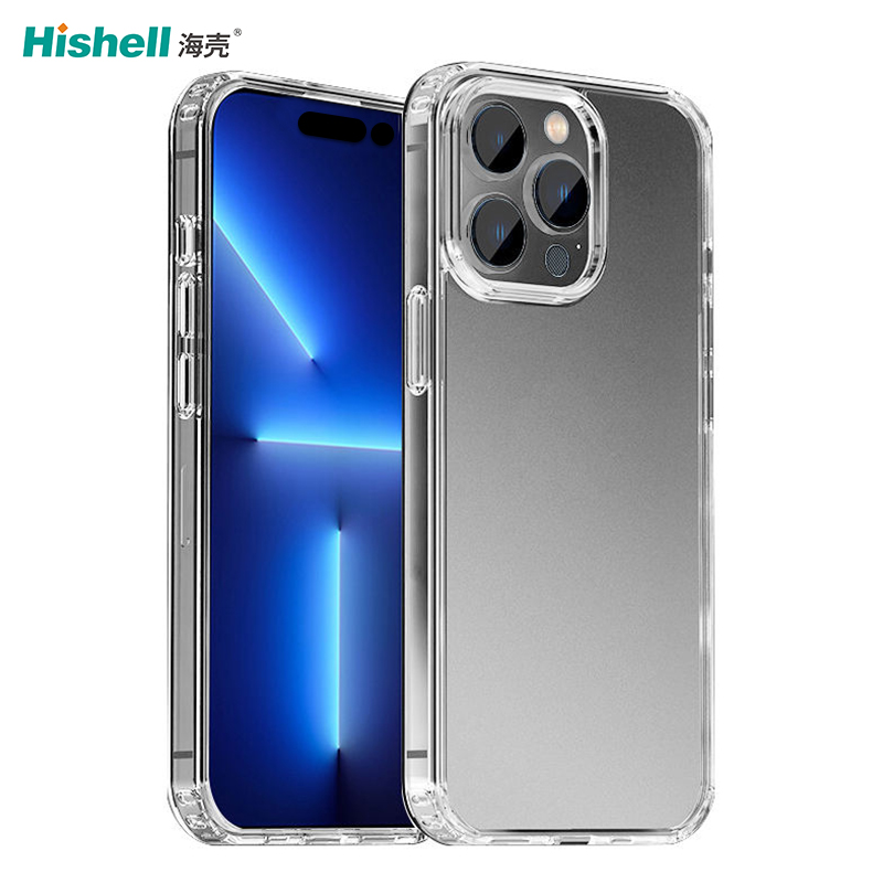iPhone 14 Pro Max Mobile Phone Cases Hard PC Soft TPU Edge Anti-fall Yellow Resistant Transparent Cell Phone Covers
