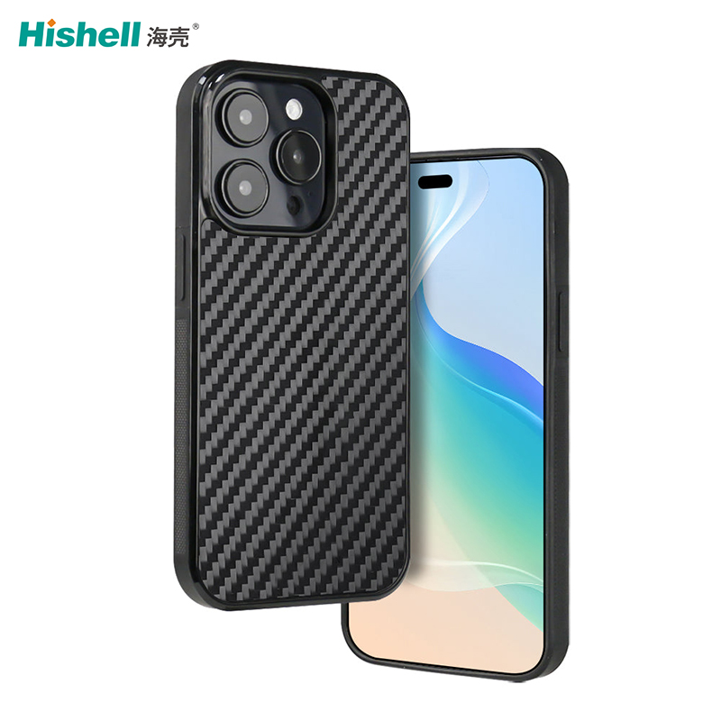 iPhone 14 Pro Max Mobile Phone Case Fully Shockproof Anti-Scratch Real Carbon Fiber Cell Phone Cover