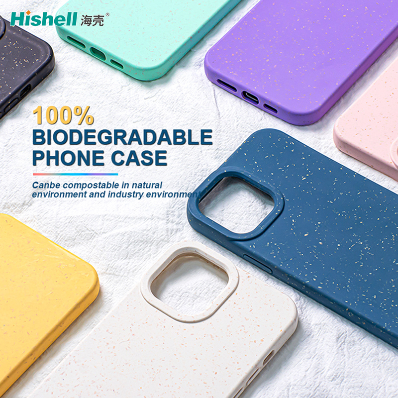 iPhone 14 Pro Max Mobile Phone Cases Eco-friendly Wheat Degradable 100% Biodegradable Shockproof Cell Phone Cover