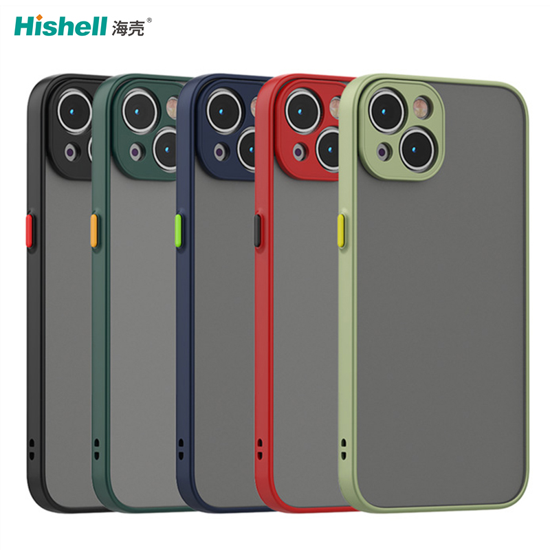 iPhone 14 Mobile Phone Cases Hard PC Shockproof Translucent Multi-color Cell Phone Cover
