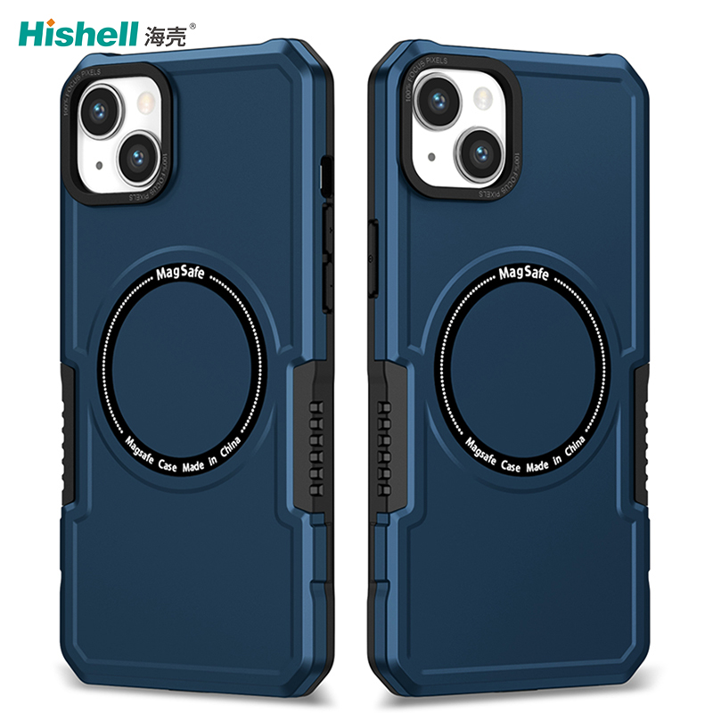 iPhone 14 Plus Mobile Phone Cases Magnetic PC TPU Armor Shockproof Full Protection Cell Phone Cover