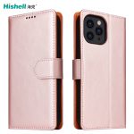 iPhone 14 Pro Mobile Phone Cases PU Leather Magnetic Flip Wallet Holder Shockproof OEM Cell Phone Cover